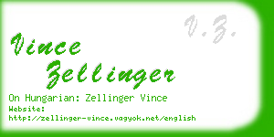 vince zellinger business card